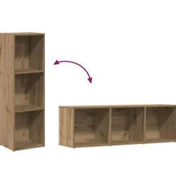 vidaXL Estanterías-Estantería de madera ingeniería 36x30x114 cm