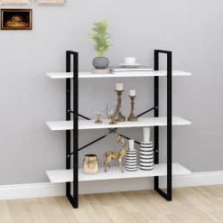 vidaXL Estanterías-Estantería de madera contrachapada 100x30x105 cm