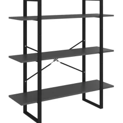 vidaXL Estanterías-Estantería de madera contrachapada 100x30x105 cm