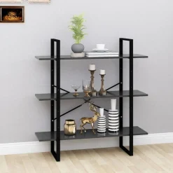 vidaXL Estanterías-Estantería de madera contrachapada 100x30x105 cm