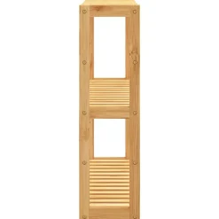 vidaXL Accesorios Para El Baño-Estantería de pared para baño de 3 niveles bambú 60x15x54 cm