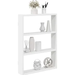 vidaXL Estantería de pared madera de ingeniería blanca 43x9x60 cm Blanco Hot