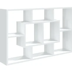 vidaXL Armarios Y Almacenamiento-Estantería de pared madera de ingeniería 85x16x52,5 cm