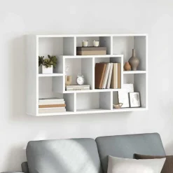 vidaXL Armarios Y Almacenamiento-Estantería de pared madera de ingeniería 85x16x52,5 cm
