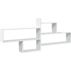 vidaXL Estantería de pared madera ingeniería blanca 167,5x18x68 cm Blanco Clearance