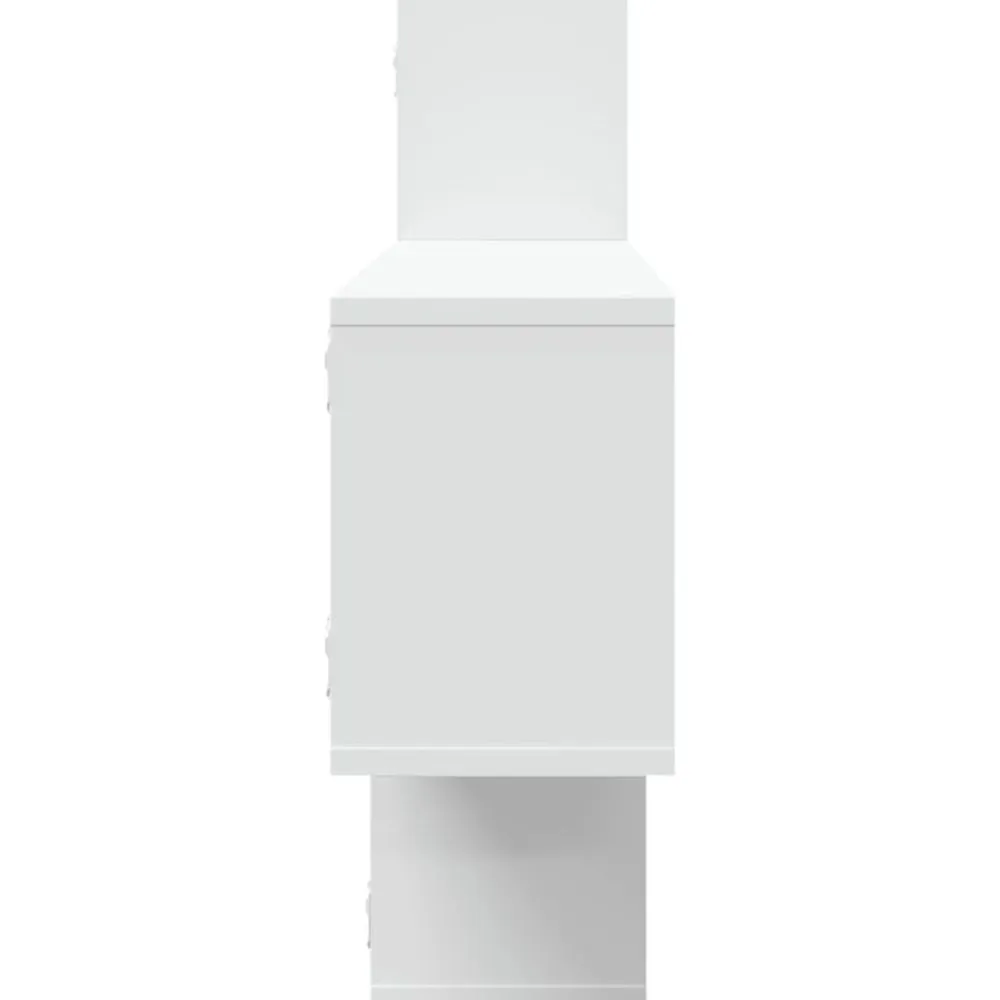 vidaXL Estantería de pared madera ingeniería blanca 167,5x18x68 cm Blanco Clearance
