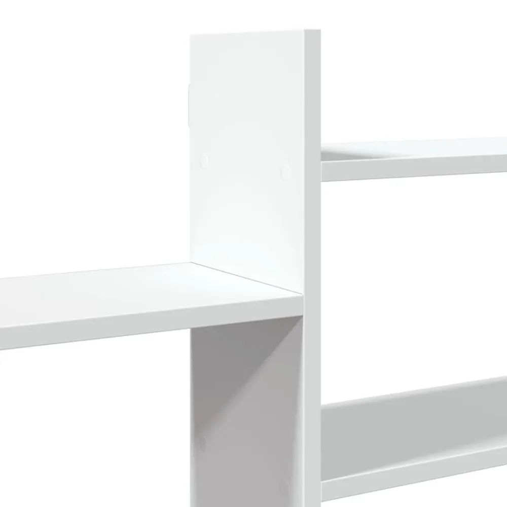 vidaXL Estantería de pared madera ingeniería blanca 167,5x18x68 cm Blanco Clearance