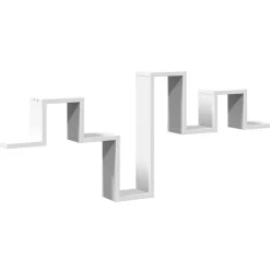 vidaXL Estanterías-Estantería de pared madera de ingeniería 104,5x10x43 cm