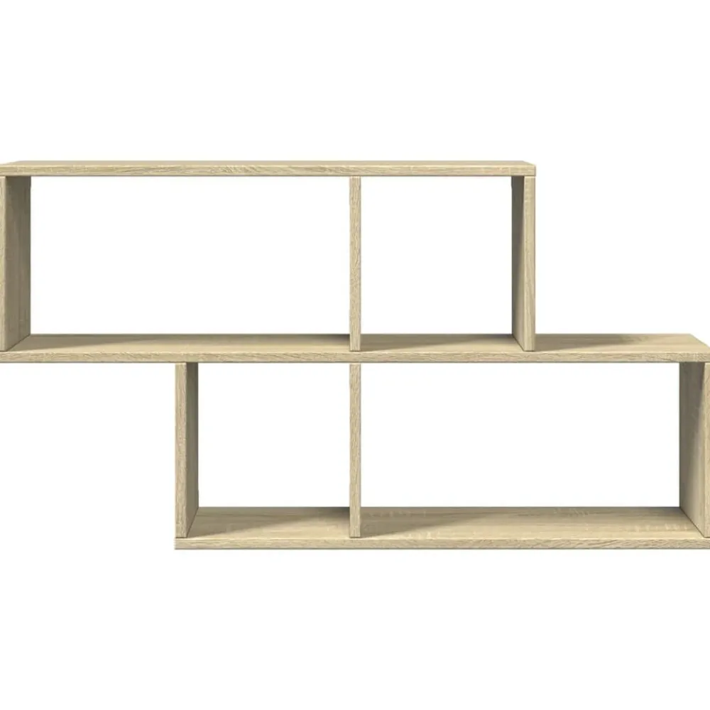 vidaXL Estanterías-Estantería de pared madera ingeniería 100x20x53 cm
