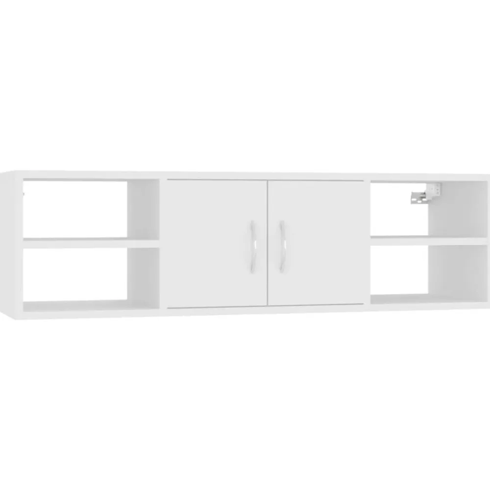 vidaXL Estanterías-Estantería de pared madera contrachapada 102x30x29 cm