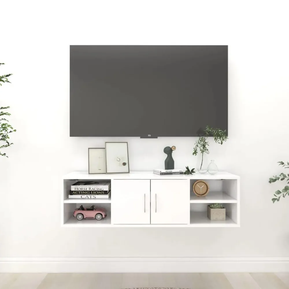 vidaXL Estanterías-Estantería de pared madera contrachapada 102x30x29 cm