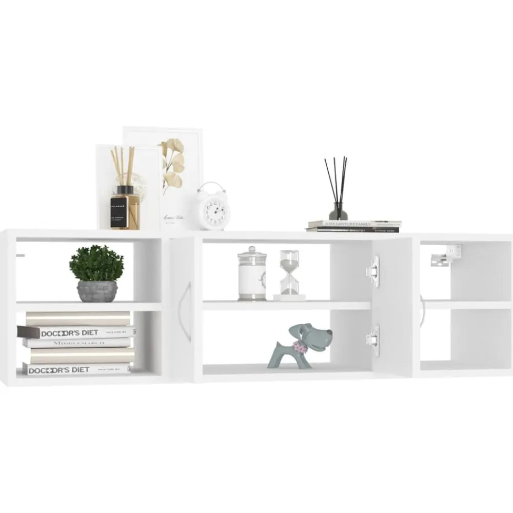 vidaXL Estanterías-Estantería de pared madera contrachapada 102x30x29 cm