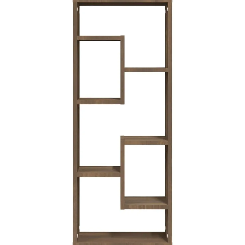 vidaXL Estantería de pared madera ingeniería marrón roble 36x16x90 cm Marrón roble Best