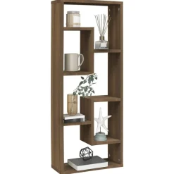 vidaXL Estantería de pared madera ingeniería marrón roble 36x16x90 cm Marrón roble Best