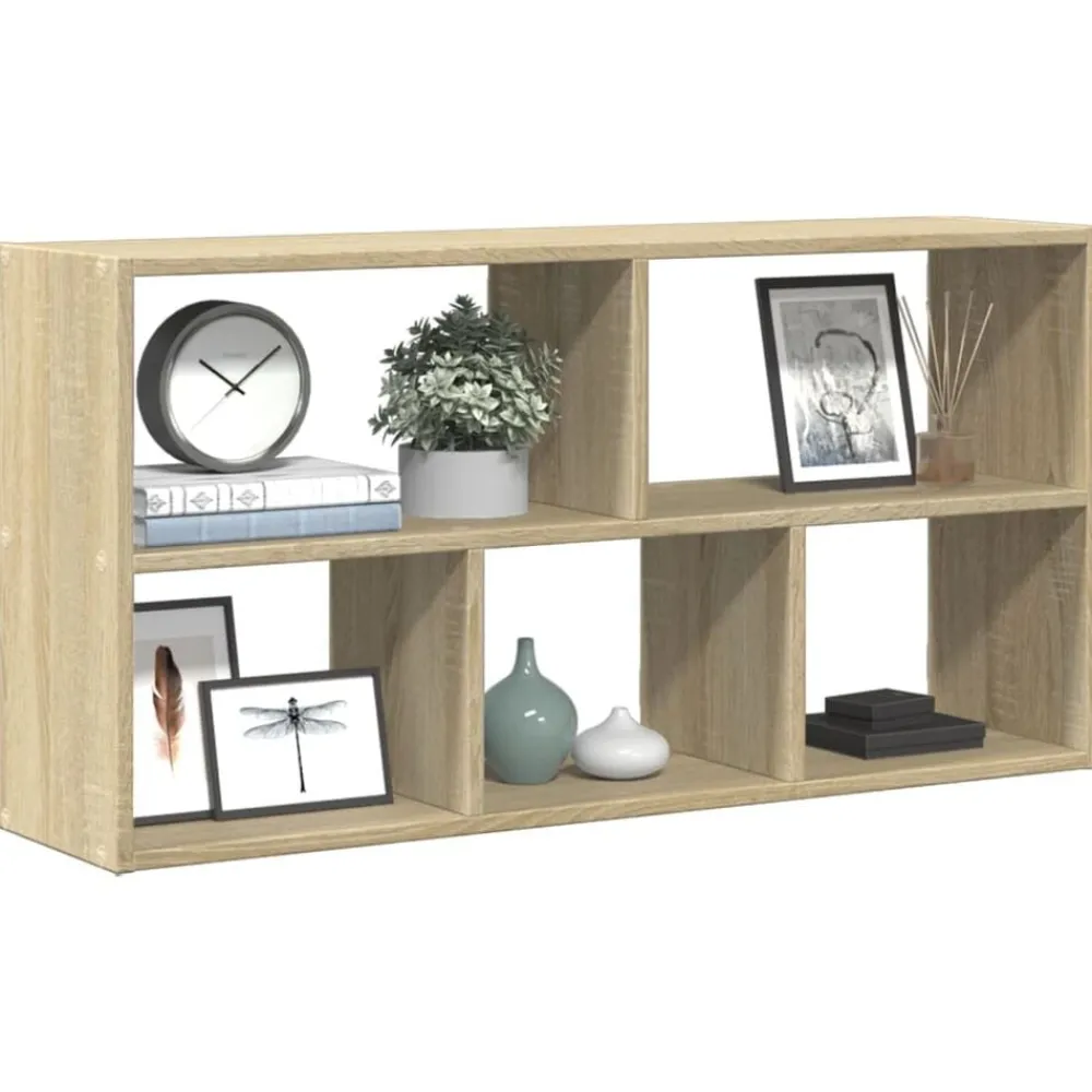 vidaXL Estanterías-Estantería de pared madera ingeniería 100x25x50 cm
