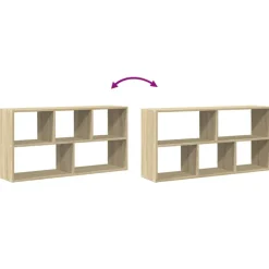 vidaXL Estanterías-Estantería de pared madera ingeniería 100x25x50 cm