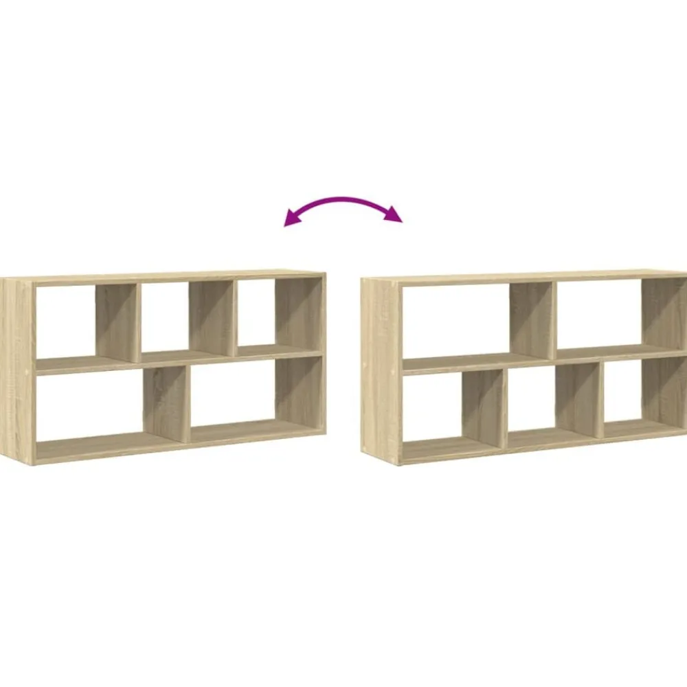vidaXL Estanterías-Estantería de pared madera ingeniería 100x25x50 cm