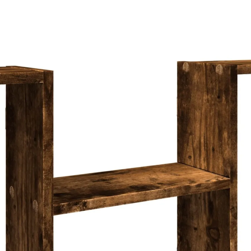 vidaXL Estantería de pared madera ingeniería 99x15x60 cm Roble ahumado Sale
