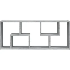 vidaXL Estantería de pared madera de ingeniería 36x16x90cm Gris sonoma Clearance