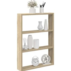 vidaXL Estantería de pared madera ingeniería 43x9x60 cm Roble Sonoma