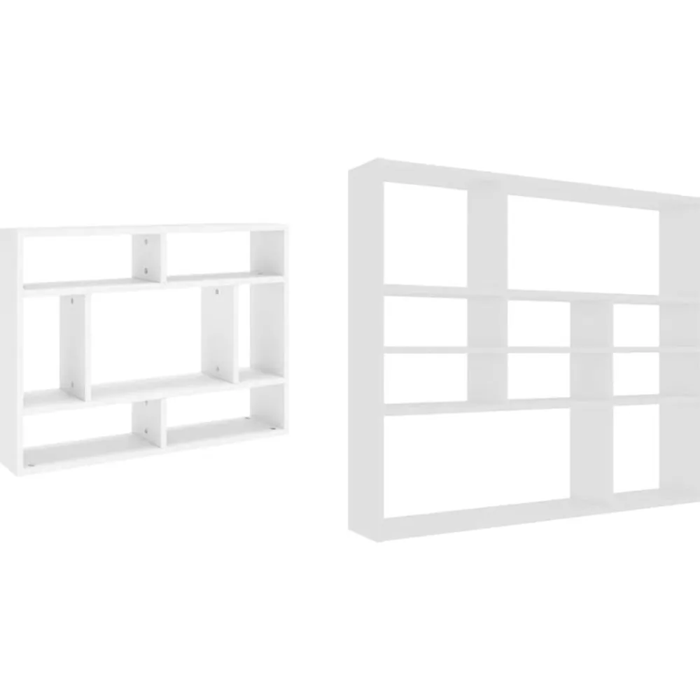 vidaXL Estanterías-Estantería de pared madera contrachapada 90x16x78 cm
