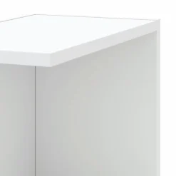 vidaXL Estantería de pared de esquina madera blanca 36,5x36,5x140 cm Blanco Clearance