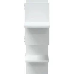vidaXL Estanterías-Estantería de pared madera ingeniería blanca 124,5x18x60,5 cm