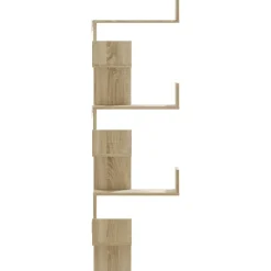 vidaXL Estanterías-Estantería de pared de esquina madera 45x45x147 cm