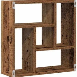 vidaXL Estantería de pared madera ingeniería envejecida 45x16x45 cm Madera antigua Sale