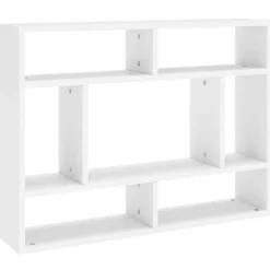 vidaXL Estantería de pared madera contrachapada 75x16x55 cm Blanco
