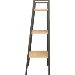 vidaXL Estantería de pie 3 baldas marrón claro y negro 56x35x108 cm Marr&oacute;n claro Clearance
