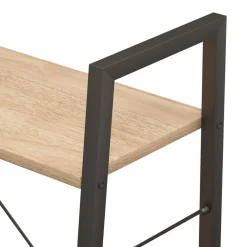 vidaXL Estantería de pie 3 baldas marrón claro y negro 56x35x108 cm Marr&oacute;n claro Clearance