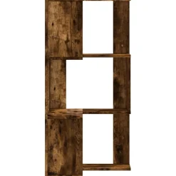 vidaXL Estanterías-Estantería esquina 3 niveles madera 50x50x102 cm