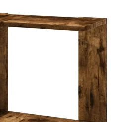 vidaXL Estantería esquina 5 niveles madera 50x50x179 cm Roble ahumado Hot