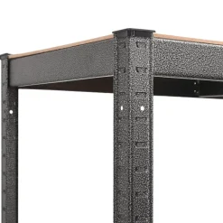 vidaXL Almacenamiento Industrial-Estantería esquina resistente 5 niveles acero y contrachapada