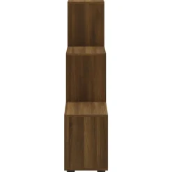 vidaXL Estanterías-Estantería forma de escalera madera contrachapada roble marrón