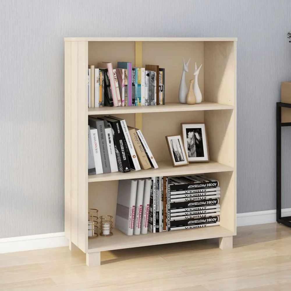 vidaXL Estanterías-Estantería HAMAR madera pino maciza marrón miel 85x35x112 cm