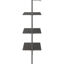 vidaXL Estantería inclinada de 3 niveles 64x35x120,5 cm Negro Sale