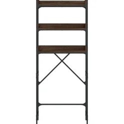 vidaXL Accesorios Para Electrodomésticos-Estantería lavadora madera ingeniería roble marrón 67x25x163 cm