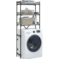 vidaXL Estantería lavadora madera ingeniería 67x25x163 cm Gris sonoma Sale