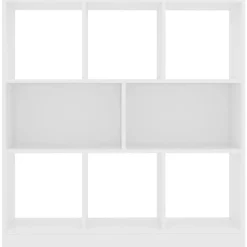 vidaXL Estantería librería madera contrachapada 97,5x29,5x100cm Blanco Discount