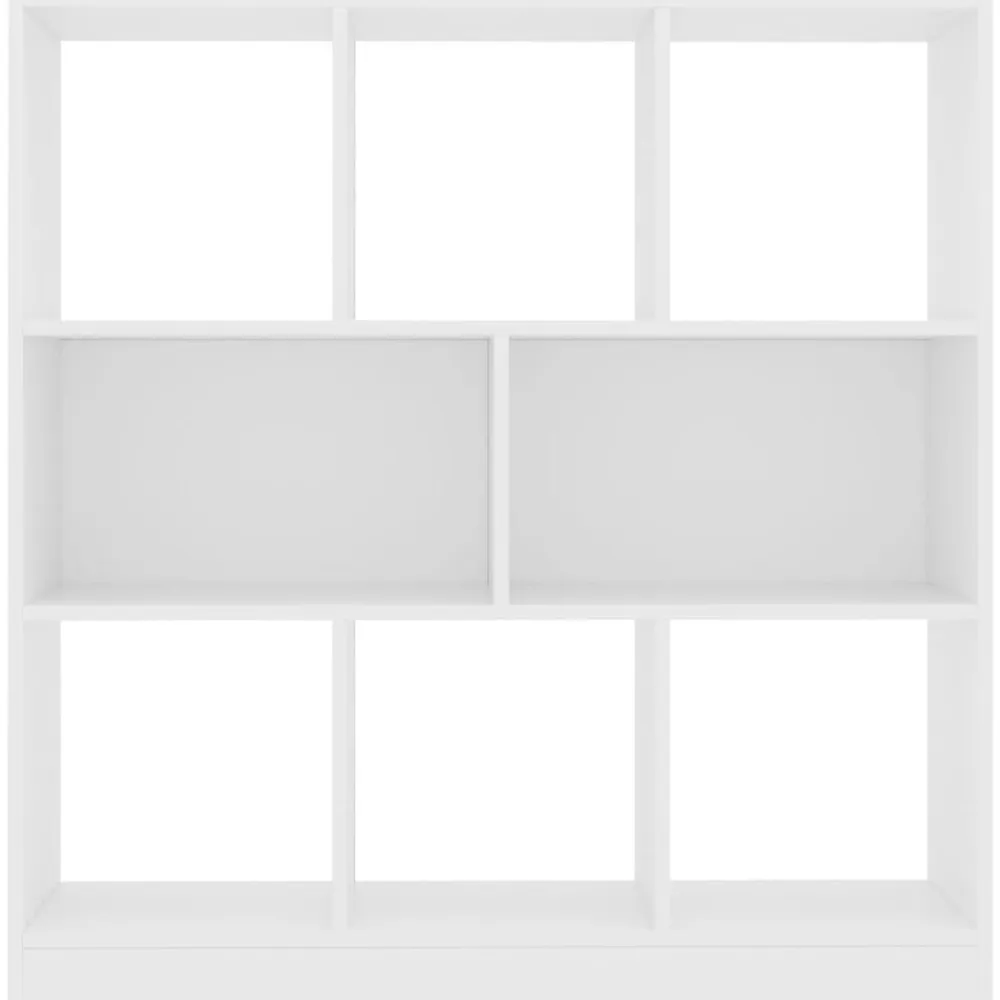 vidaXL Estantería librería madera contrachapada 97,5x29,5x100cm Blanco Discount