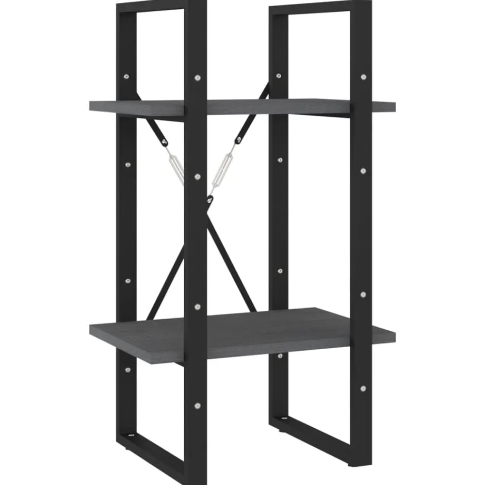 vidaXL Estantería librería 5 niveles madera de pino 40x30x175 cm Gris Hot