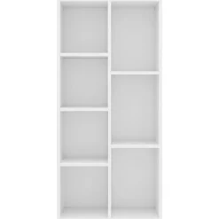 vidaXL Estanterías-Estantería librería madera contrachapada 50x25x106 cm