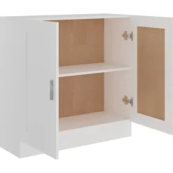 vidaXL Estantería librería madera contrachapada 82,5x30,5x80 cm Blanco Hot