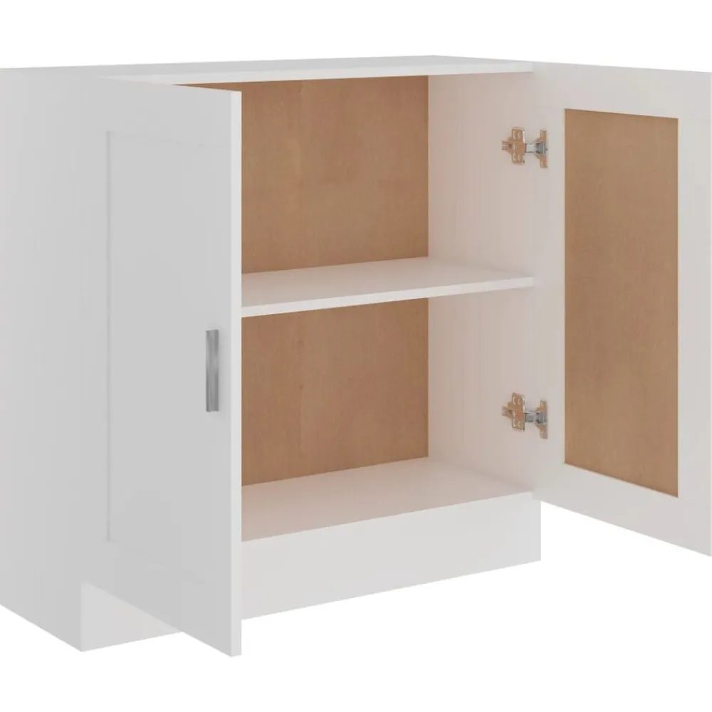 vidaXL Estantería librería madera contrachapada 82,5x30,5x80 cm Blanco Hot