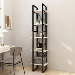 vidaXL Estantería librería 5 niveles madera de pino 40x30x175cm Blanco Online