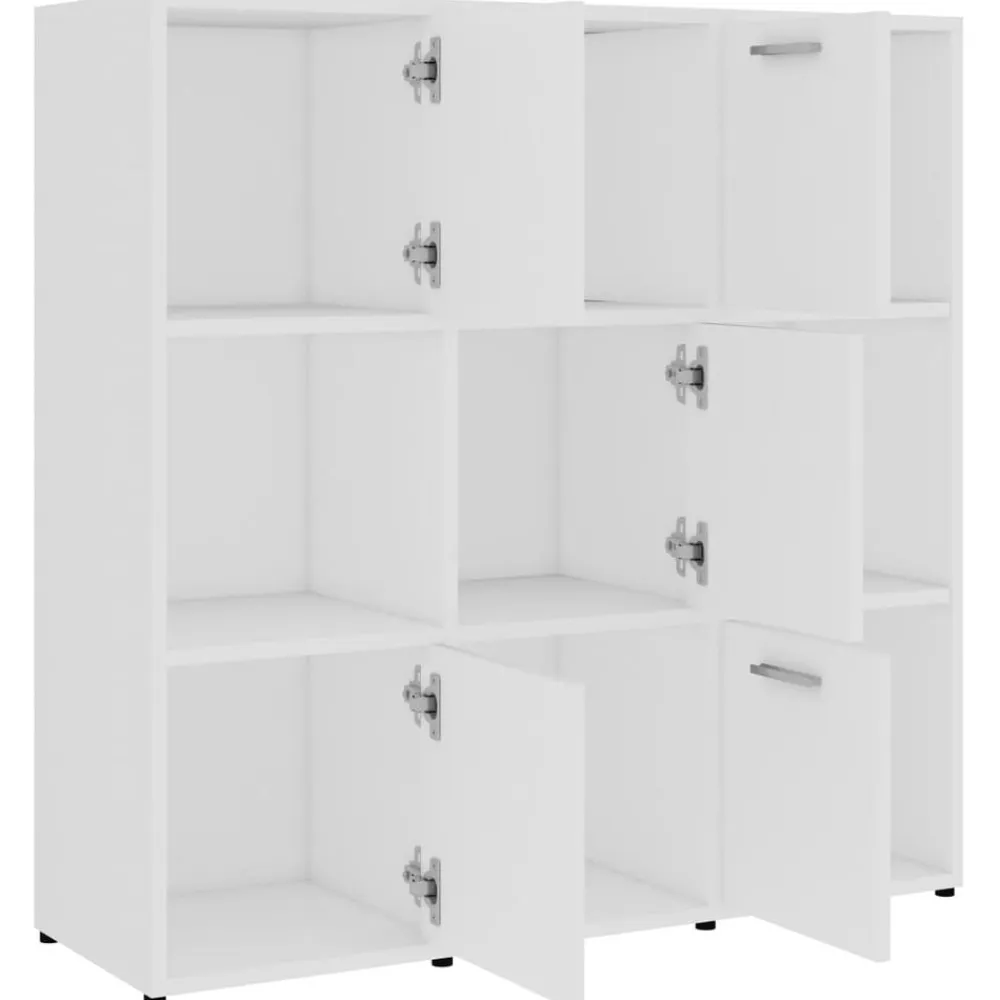 vidaXL Estanterías-Estantería librería madera contrachapada 90x30x90 cm