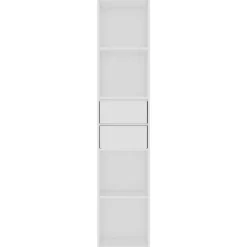 vidaXL Estantería librería madera contrachapada 36x30x171 cm Blanco New