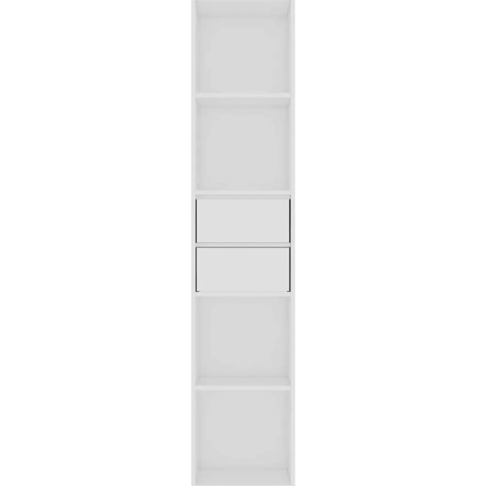 vidaXL Estantería librería madera contrachapada 36x30x171 cm Blanco New